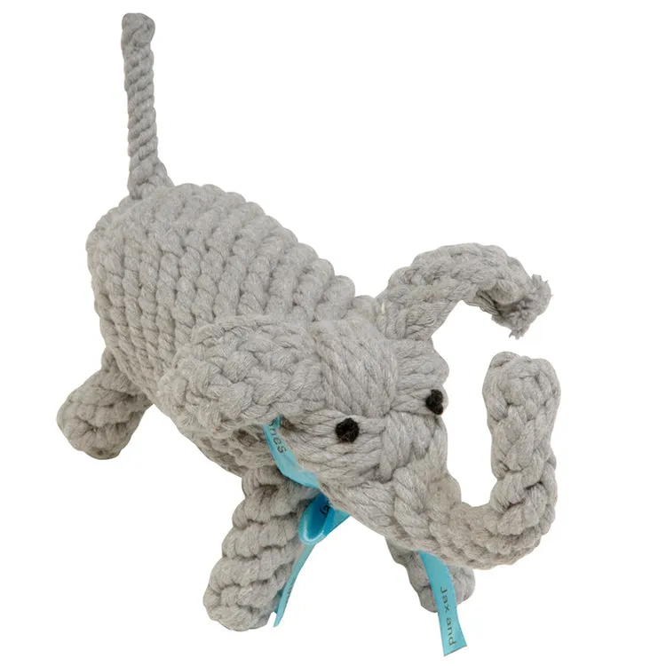 Coco the Elephant Rope Dog Toy