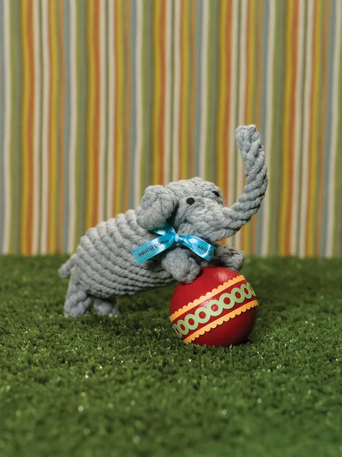 Coco the Elephant Rope Dog Toy
