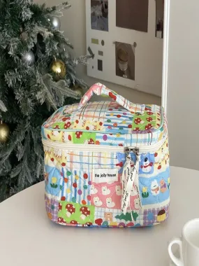 Colorful Garden Makeup Bag
