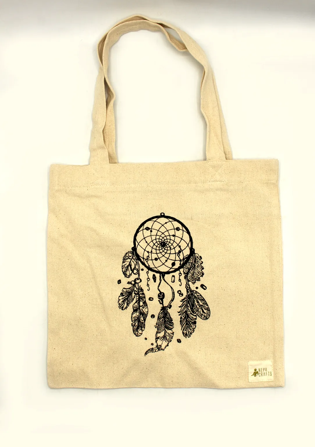 Cotton Dream Catcher Printed Tote Bag