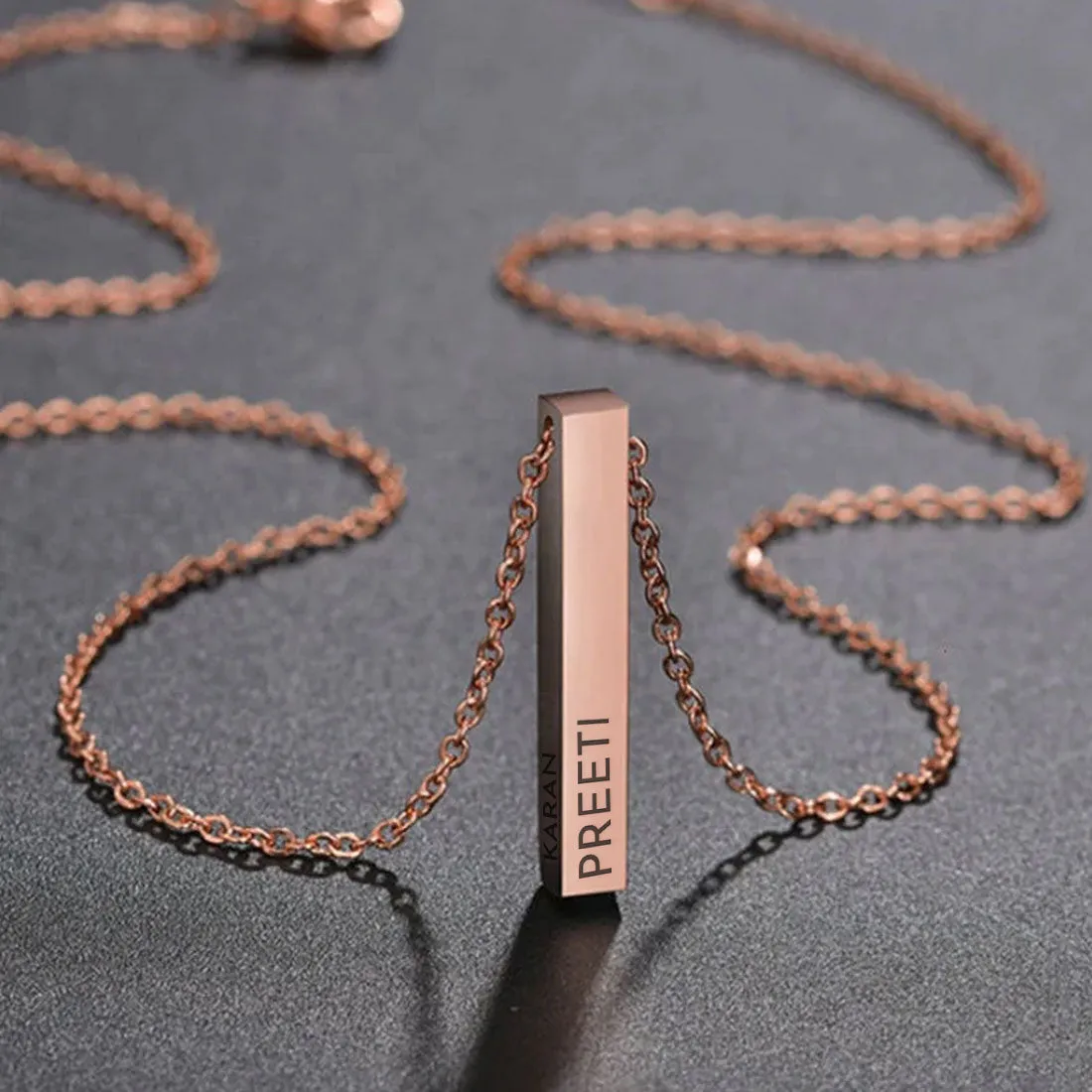 Custom Engraved Pendant with Chain Gift for Women - Add Name