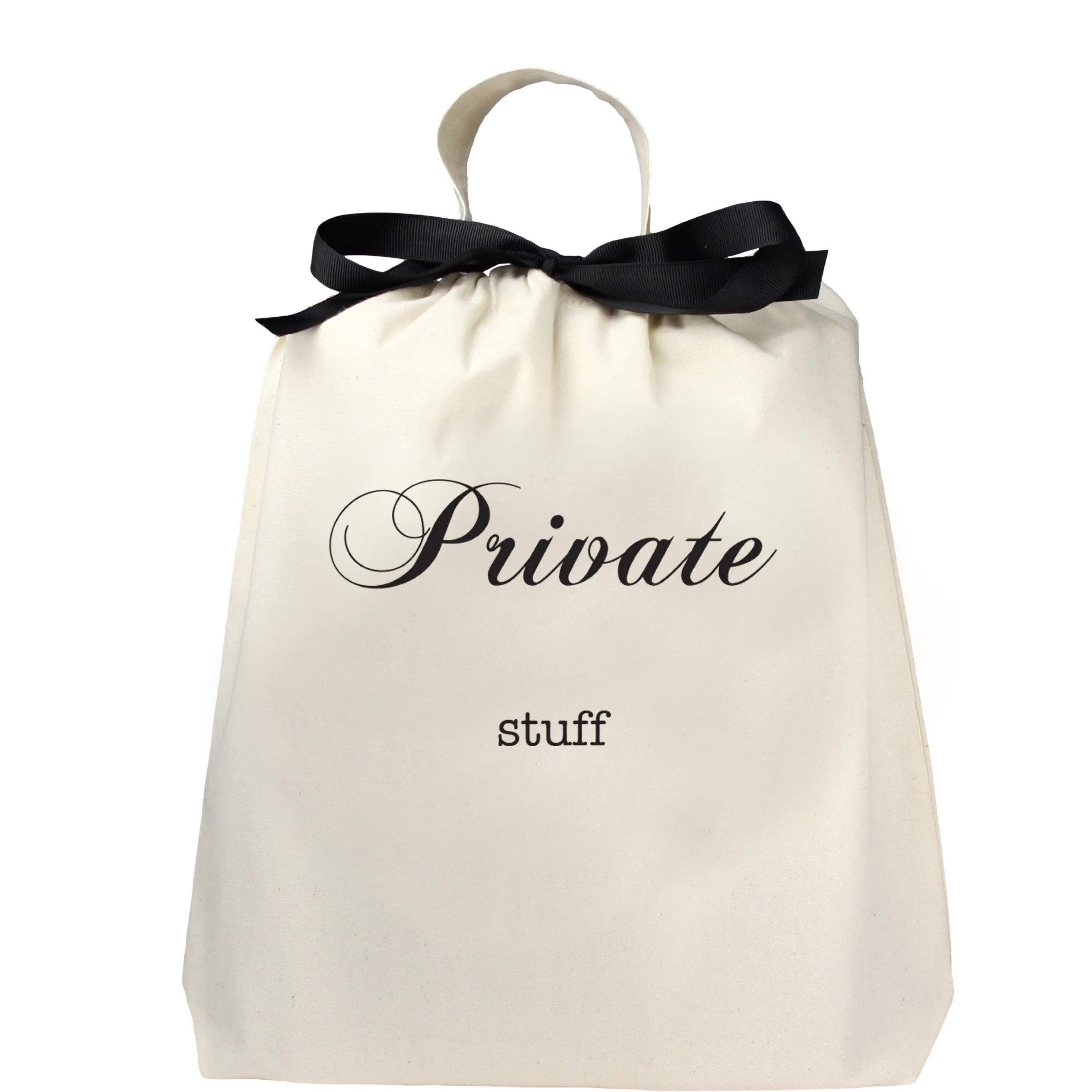 CUSTOM Packing & Organizing Bag Cream, Private Stuff Large