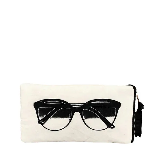 CUSTOM Sunglasses Case with Pocket for Second Pair of Glasses