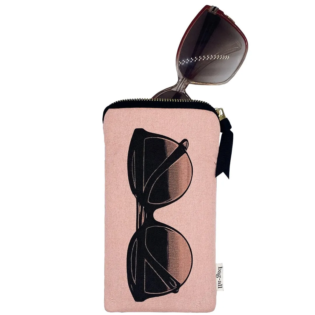 CUSTOM Sunglasses Case with Pocket for Second Pair of Glasses