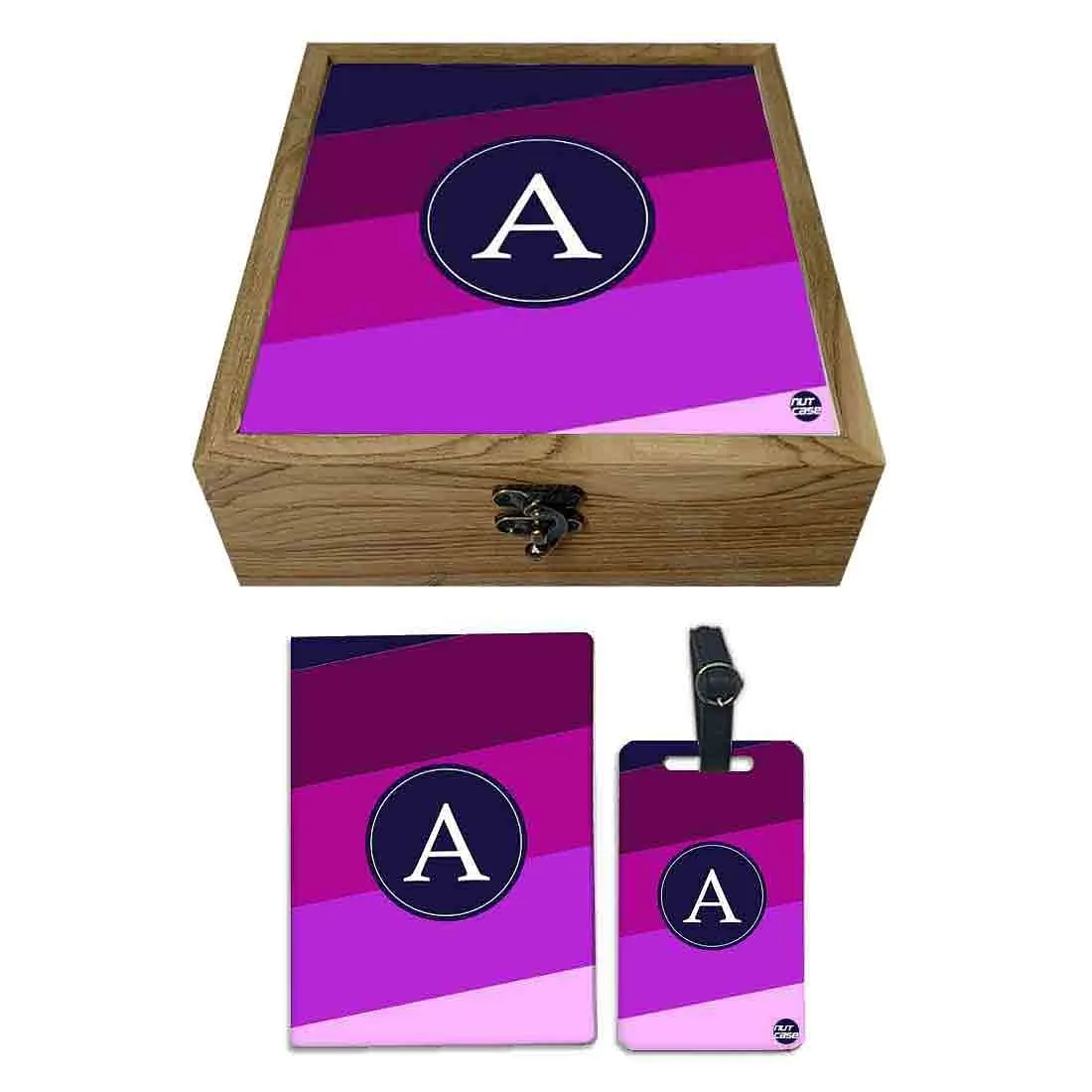 Customized Travel Organizer With Name - Colorful Lines