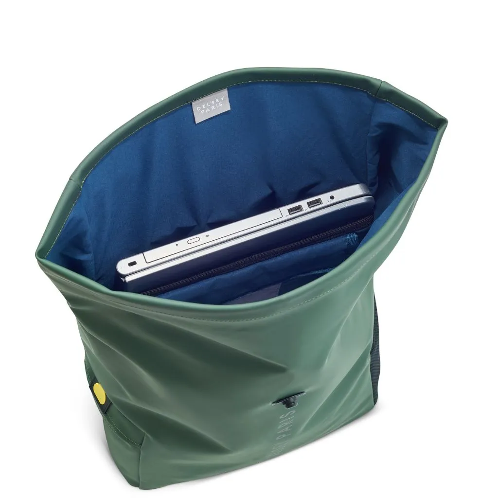 Delsey Turenne Soft Laptop Backpack 15" - Green