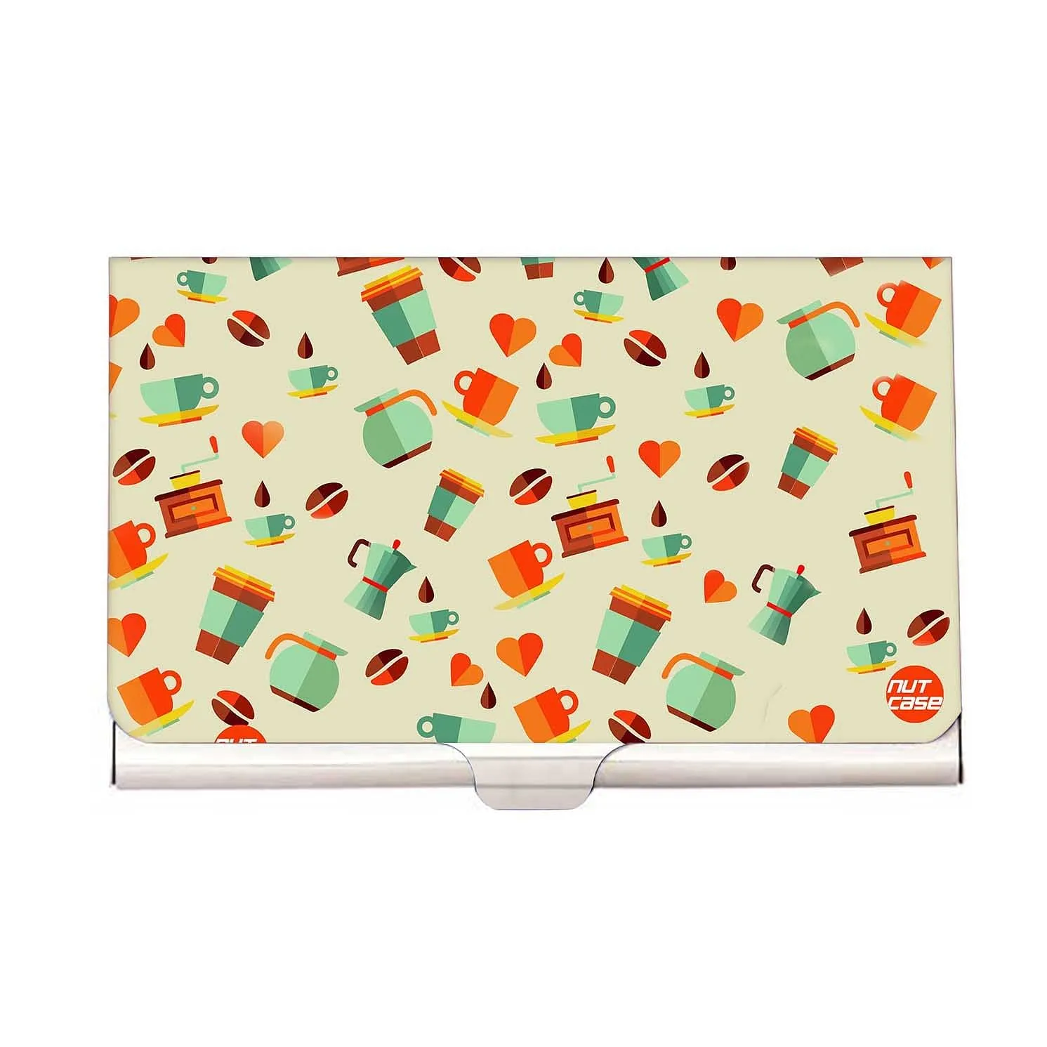 Designer Visiting Card Holder Nutcase - Cuppa Coffee