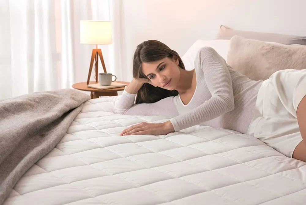 Dreamland 16696C Scandi Sherpa Full Double Bed Size Heated Underblanket with Dual Controls