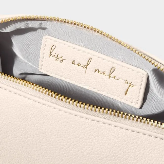 Eggshell Secret Message Make Up Bag 'Kiss And Make-Up' KLB3007