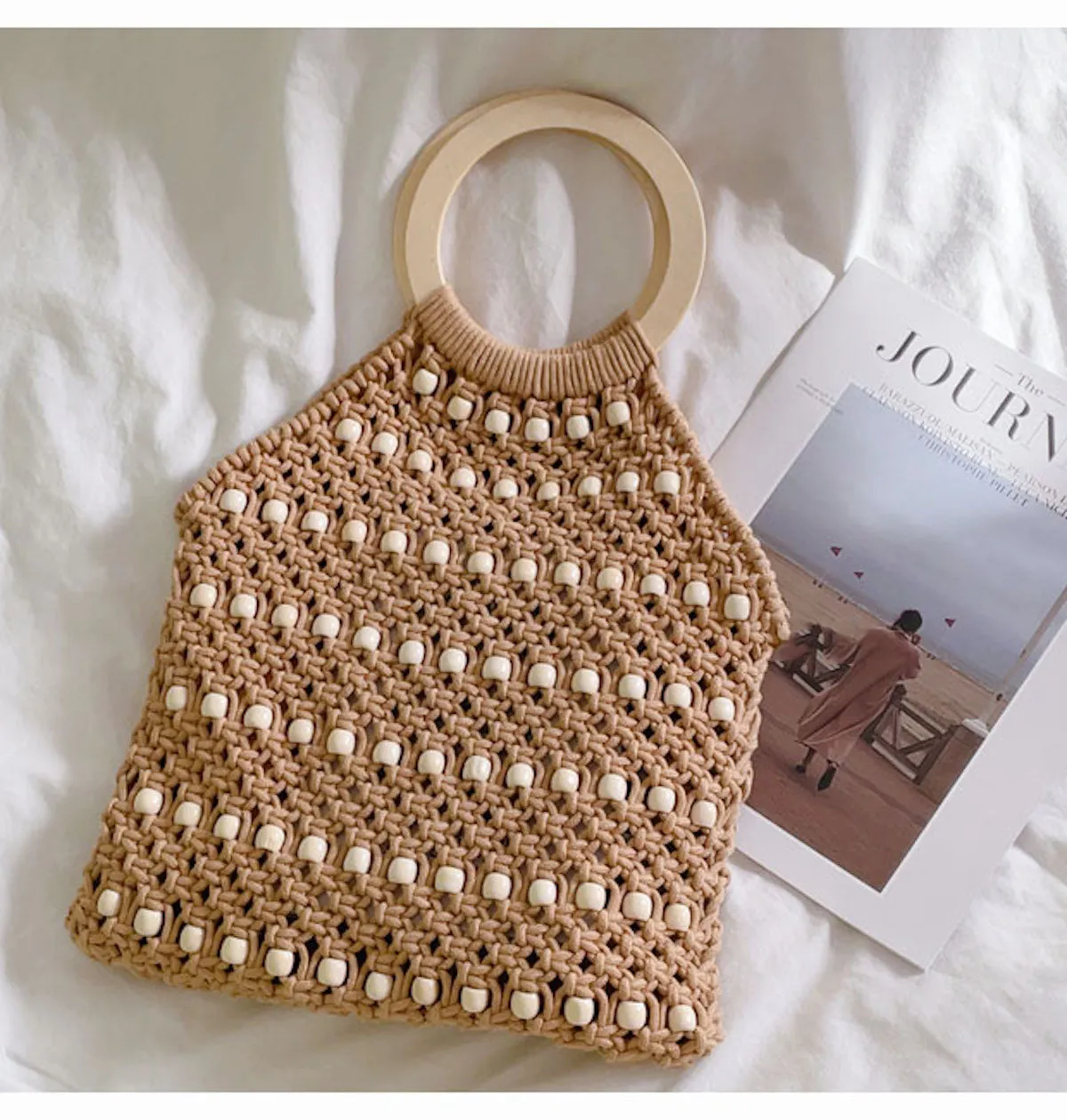 Elena Handbags Knit Top Handle Bag