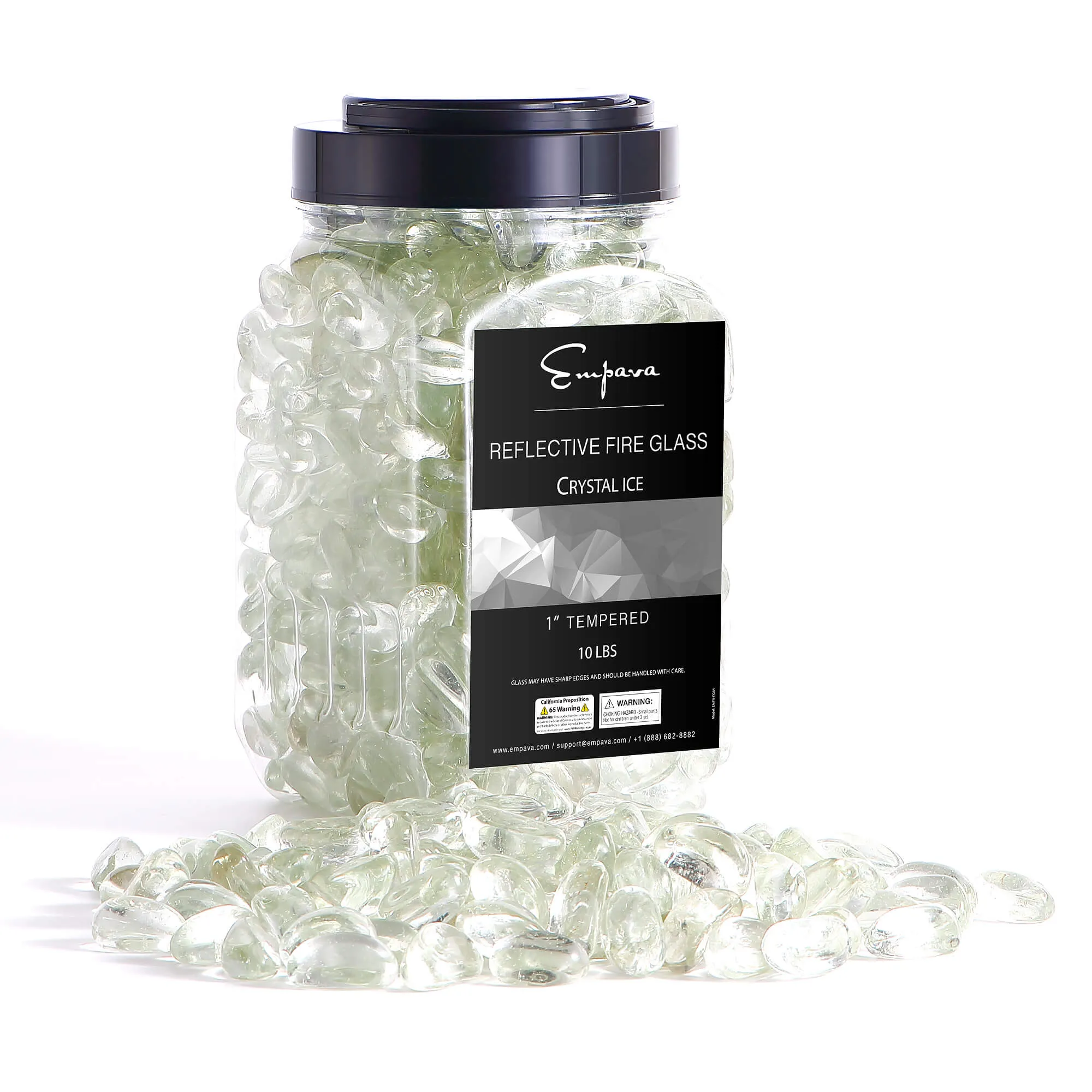 Empava Tempered Fire Glass Cashews