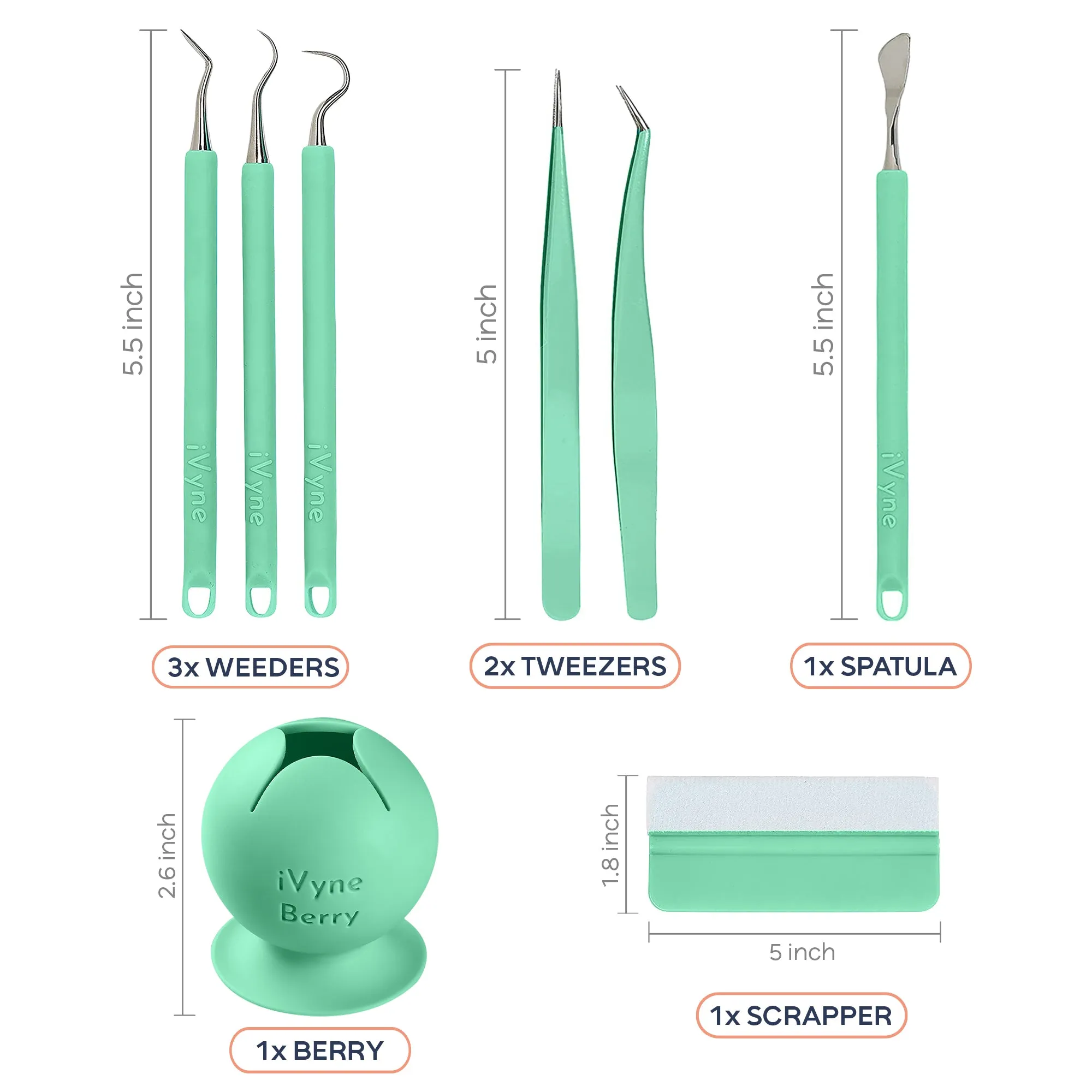 Essentials 8 Piece Vinyl Tool Set