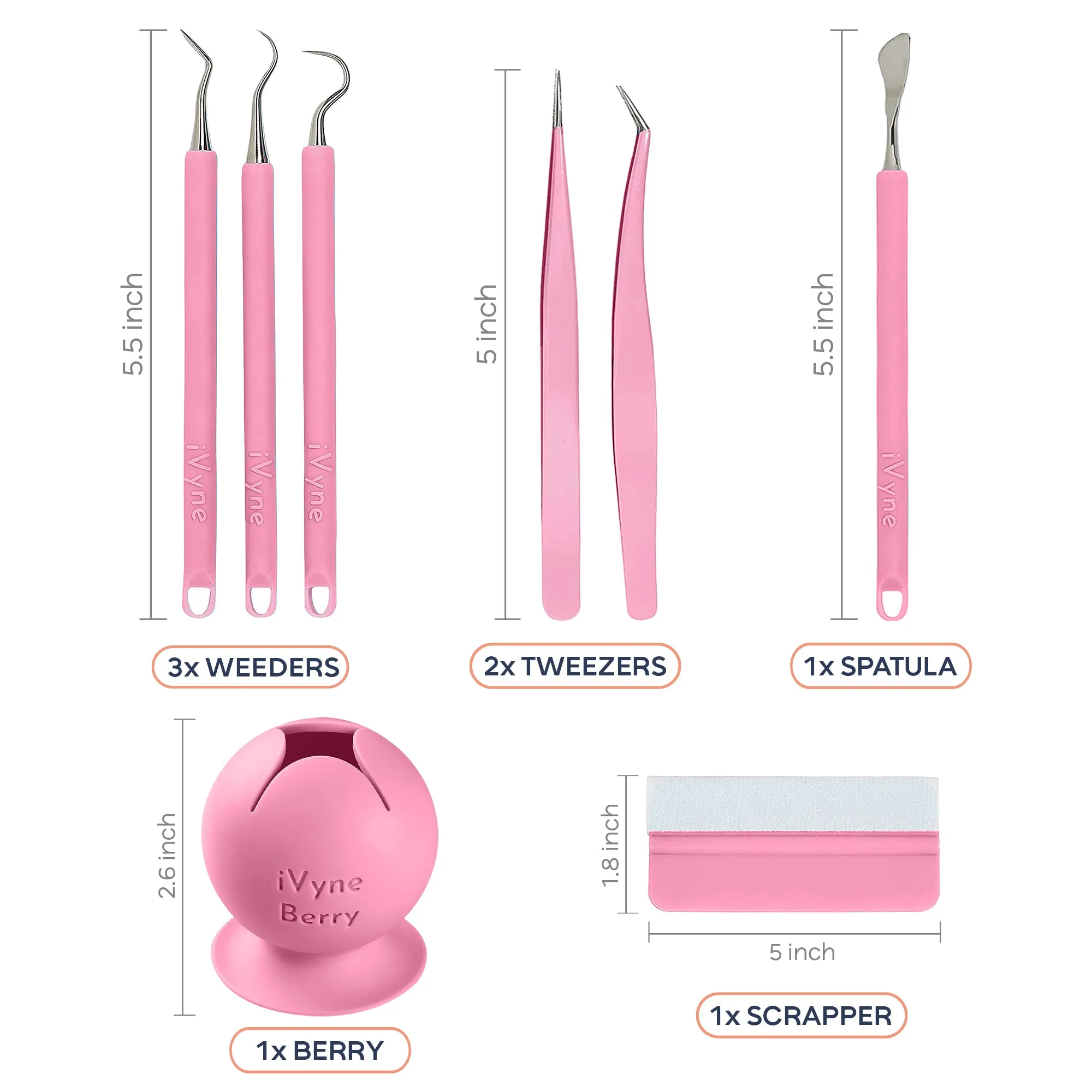 Essentials 8 Piece Vinyl Tool Set