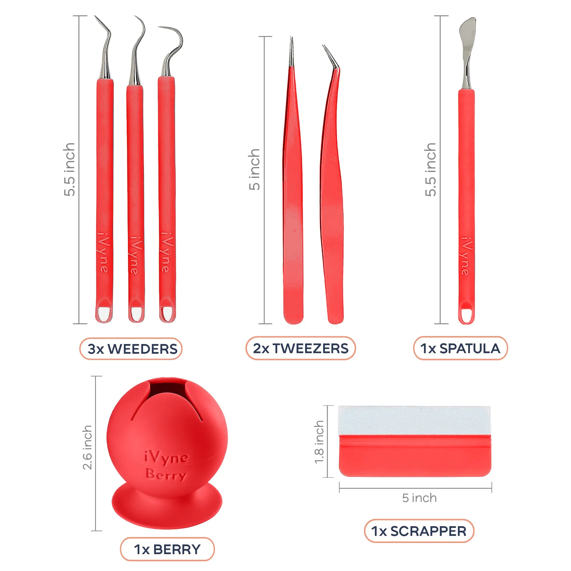 Essentials 8 Piece Vinyl Tool Set
