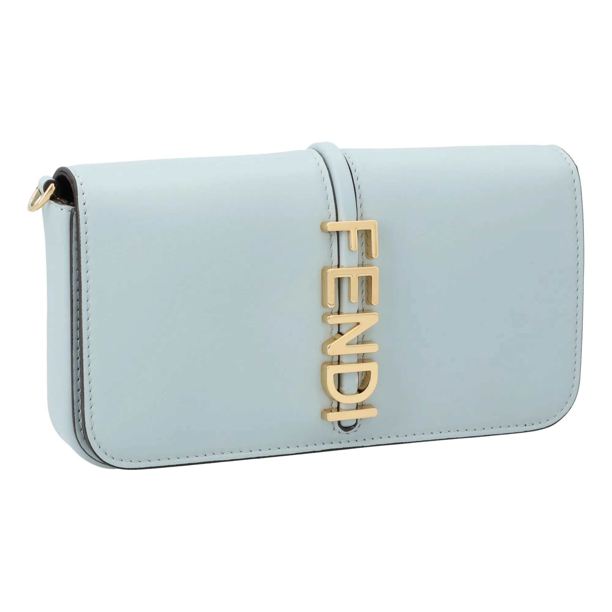 Fendi Fendigraphy Wallet On Chain Blue
