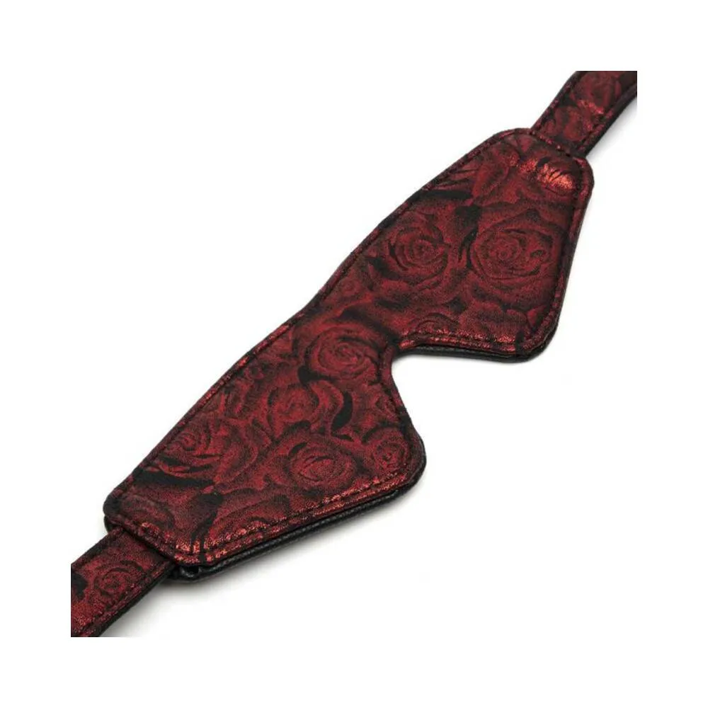 Fifty Shades of Grey Sweet Anticipation Faux Leather Reversible Velcro Blindfold Red/Black