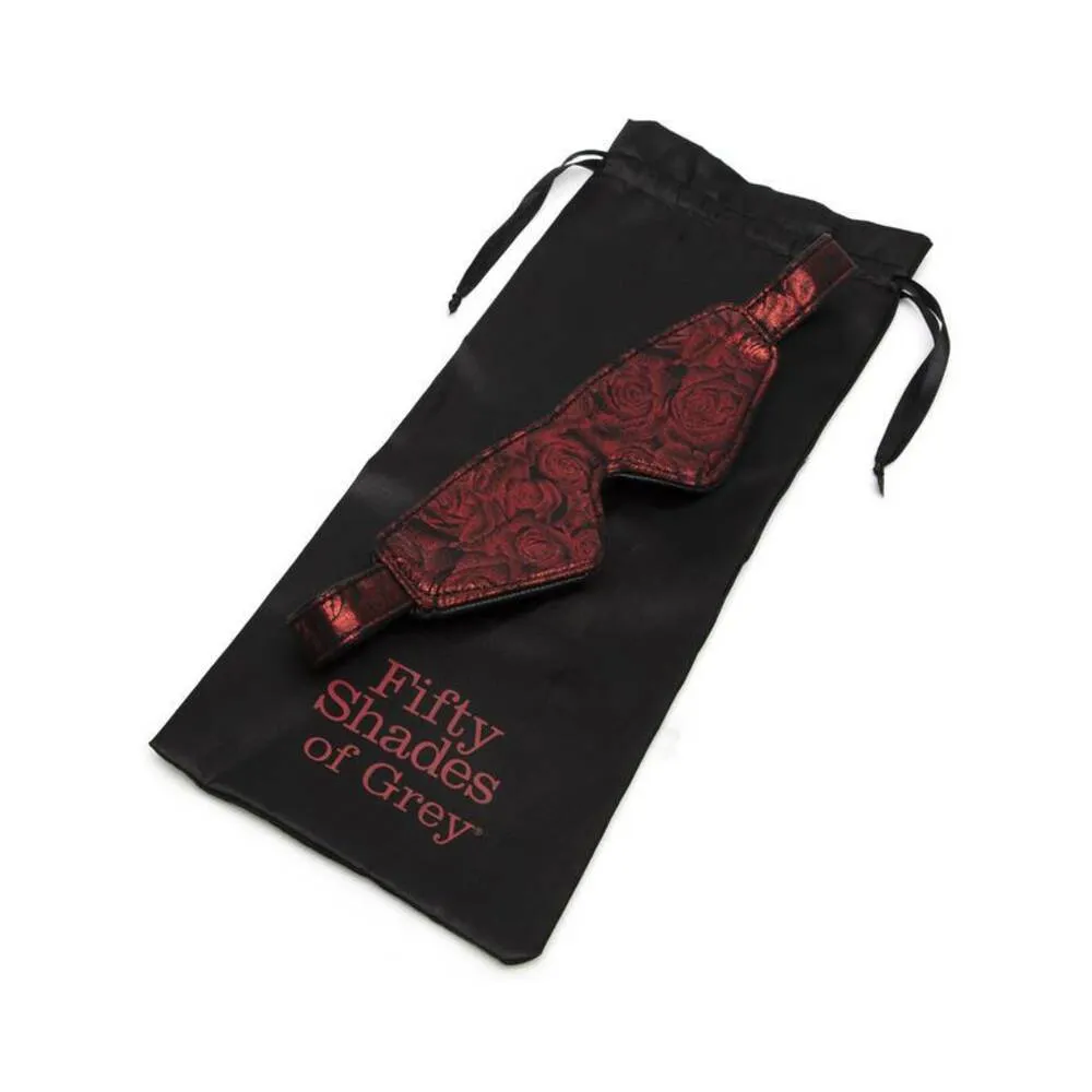 Fifty Shades of Grey Sweet Anticipation Faux Leather Reversible Velcro Blindfold Red/Black