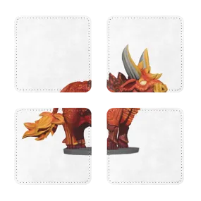 Fire Bull Sublimation Coasters Pack of Four