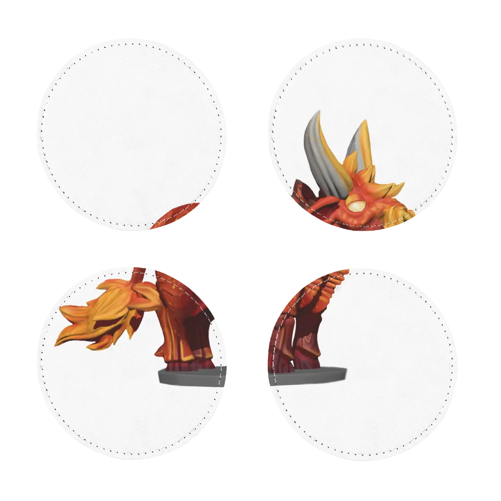 Fire Bull Sublimation Coasters Pack of Four