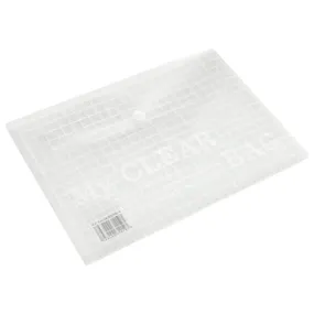 FIS Document Bag "My Clear Bag" A4, 12/pack, Clear
