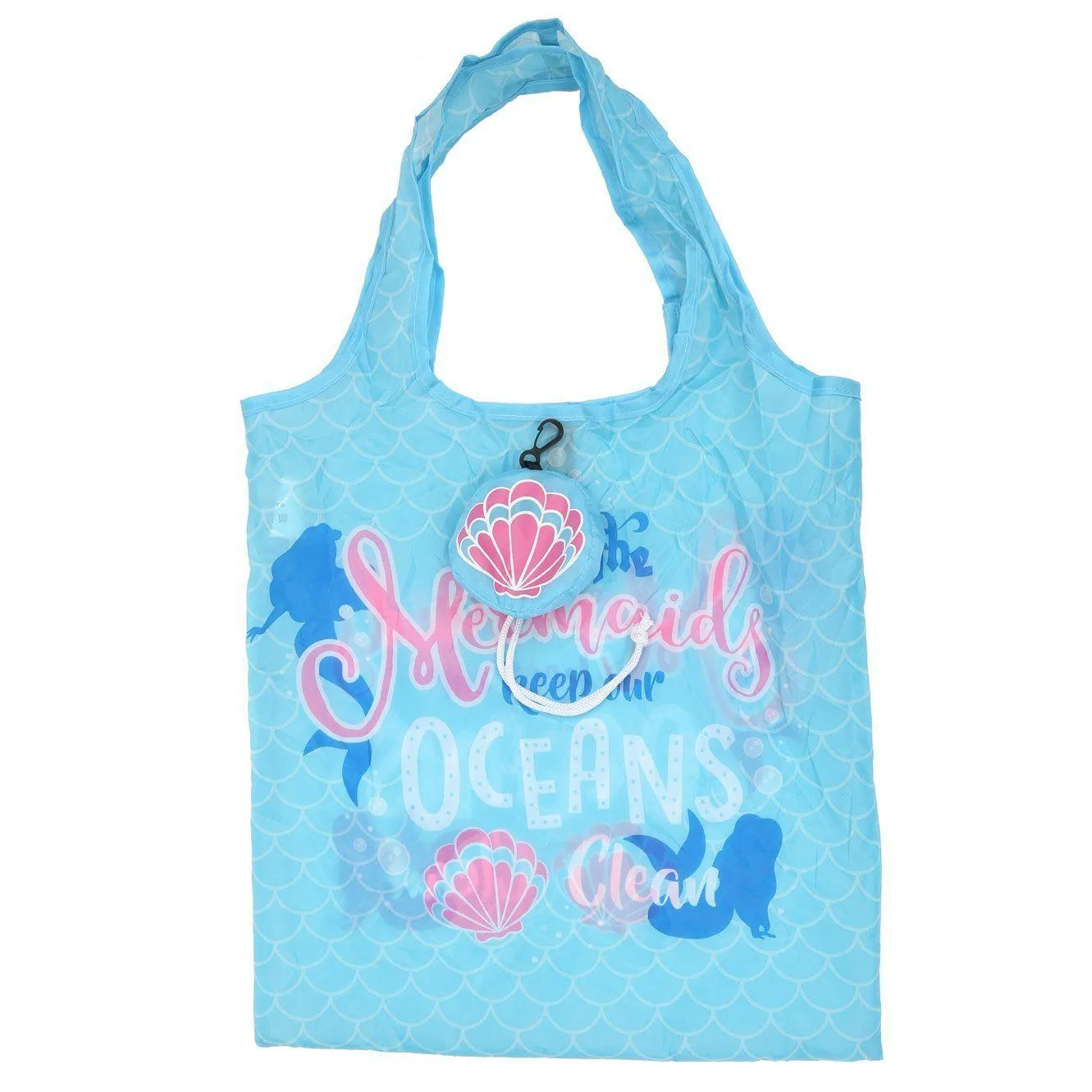 Foldable Reusable Eco Friendly Shopping Bag - Mermaid enchanted seas