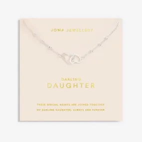 Forever Yours Darling Daughter Silver Plated 46cm   5cm Necklace 6716