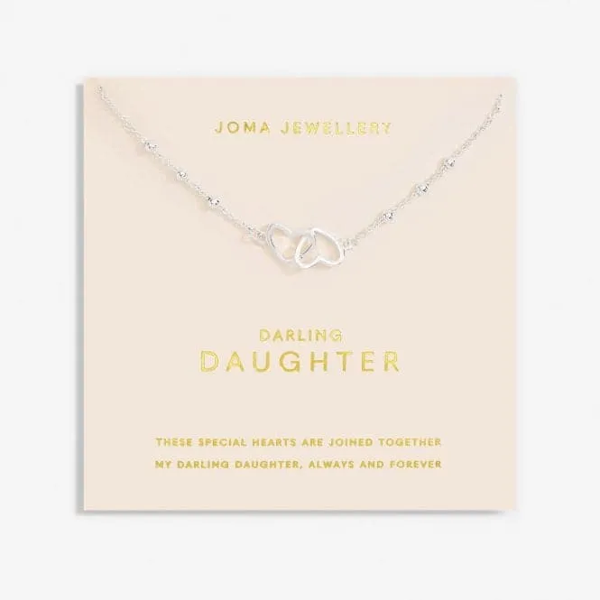 Forever Yours Darling Daughter Silver Plated 46cm   5cm Necklace 6716