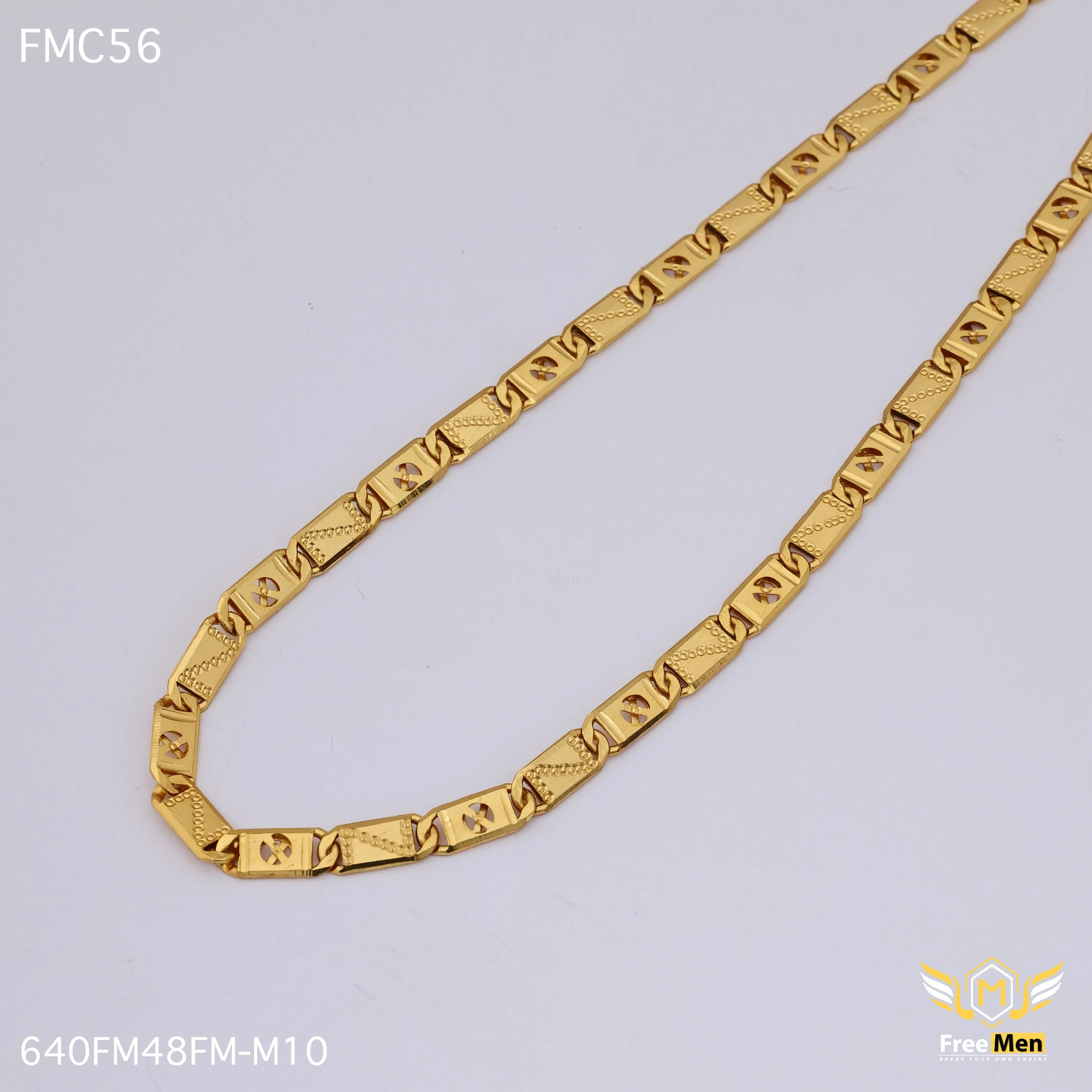 Freemen Elegant Broad Nawabi X Design Chain - FMC56