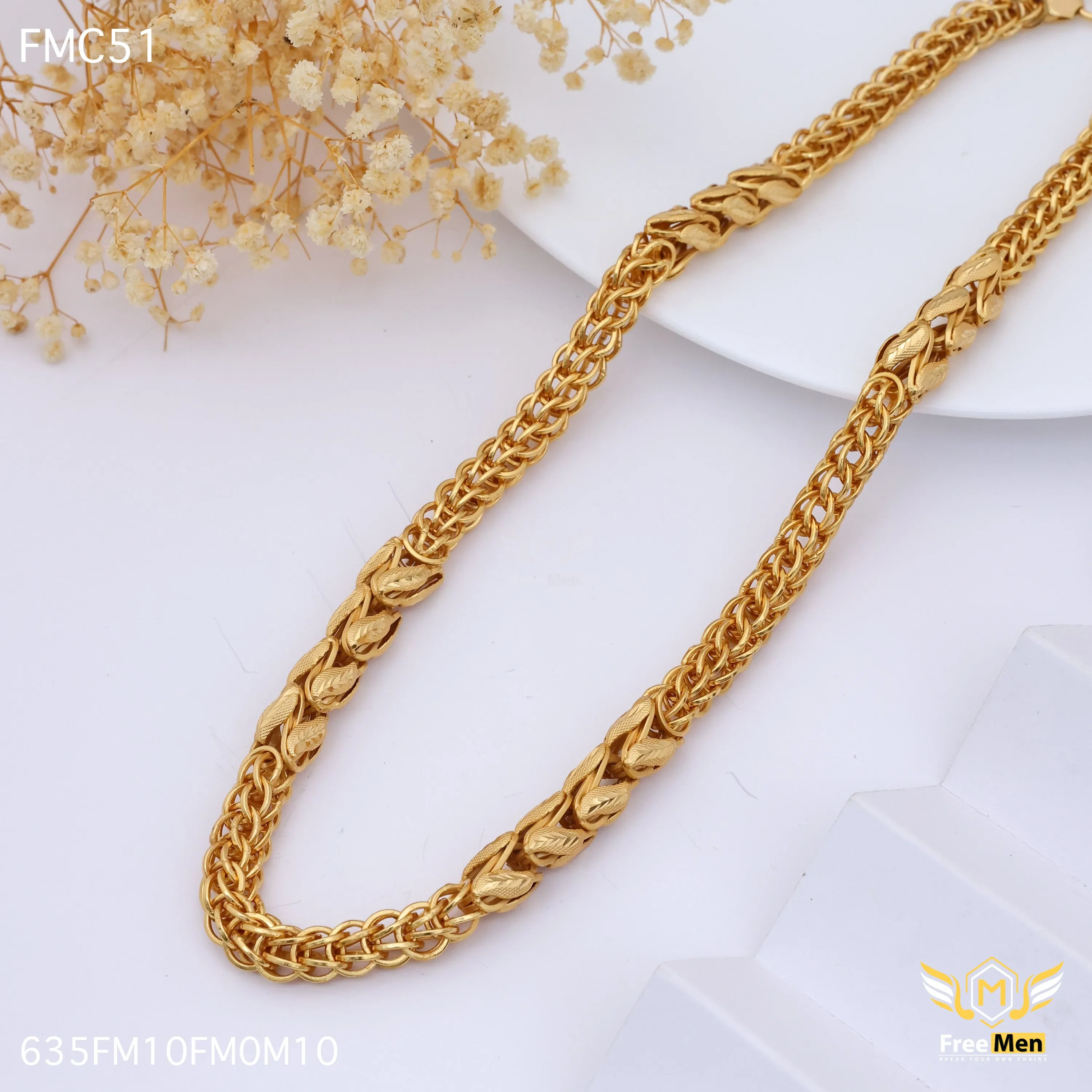 Freemen Entertaining leaf Indo Design Link Design Chain - FMC75