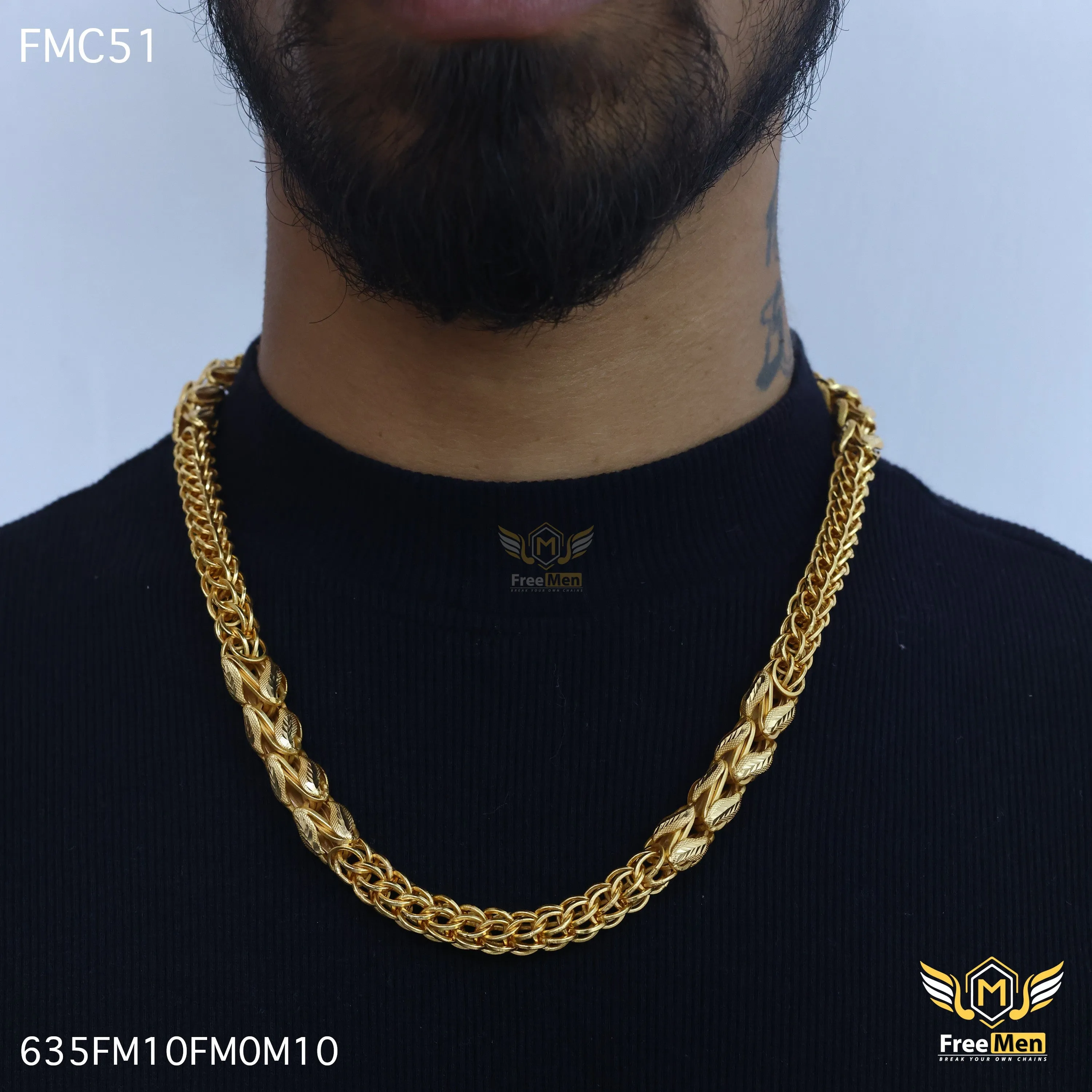 Freemen Entertaining leaf Indo Design Link Design Chain - FMC75