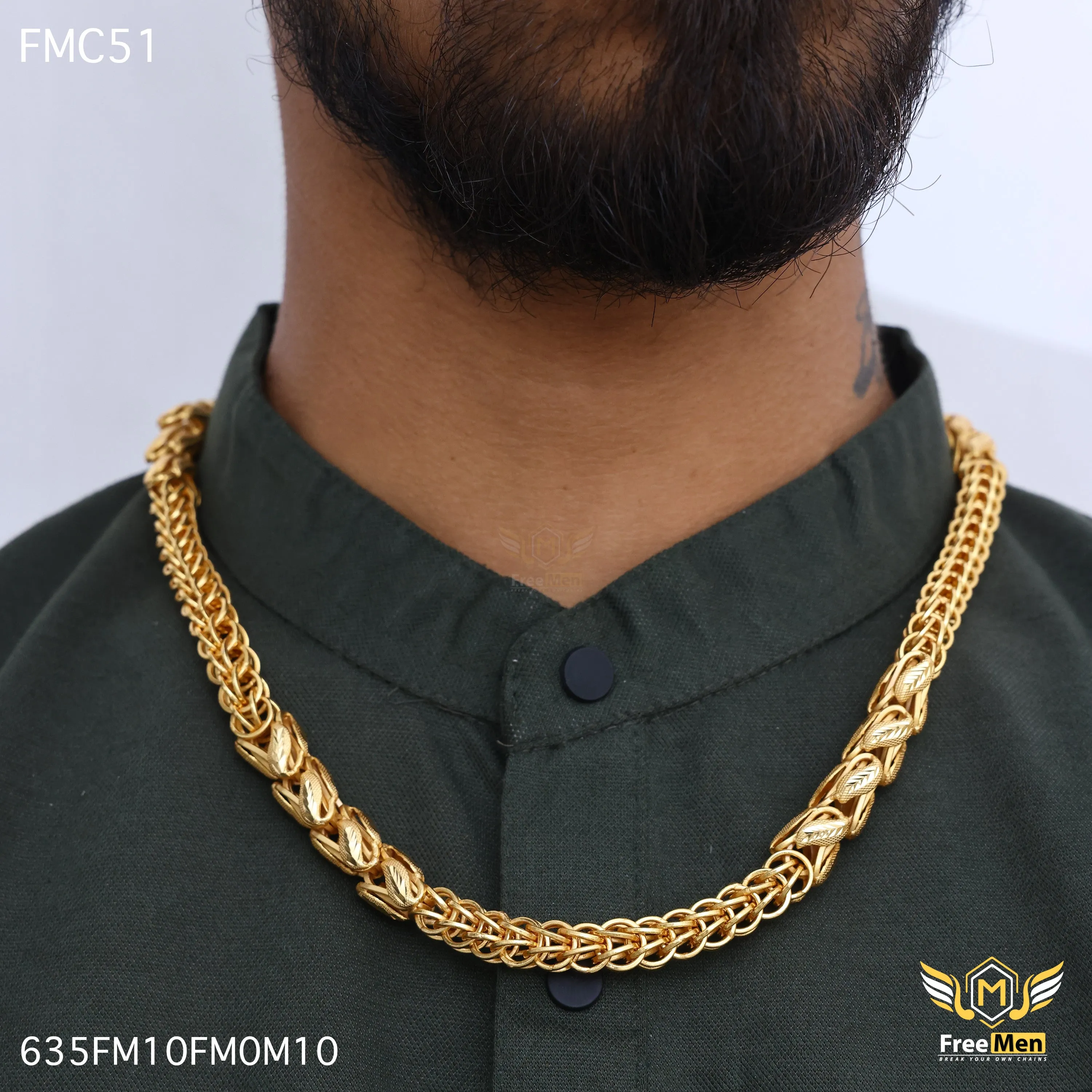 Freemen Entertaining leaf Indo Design Link Design Chain - FMC75
