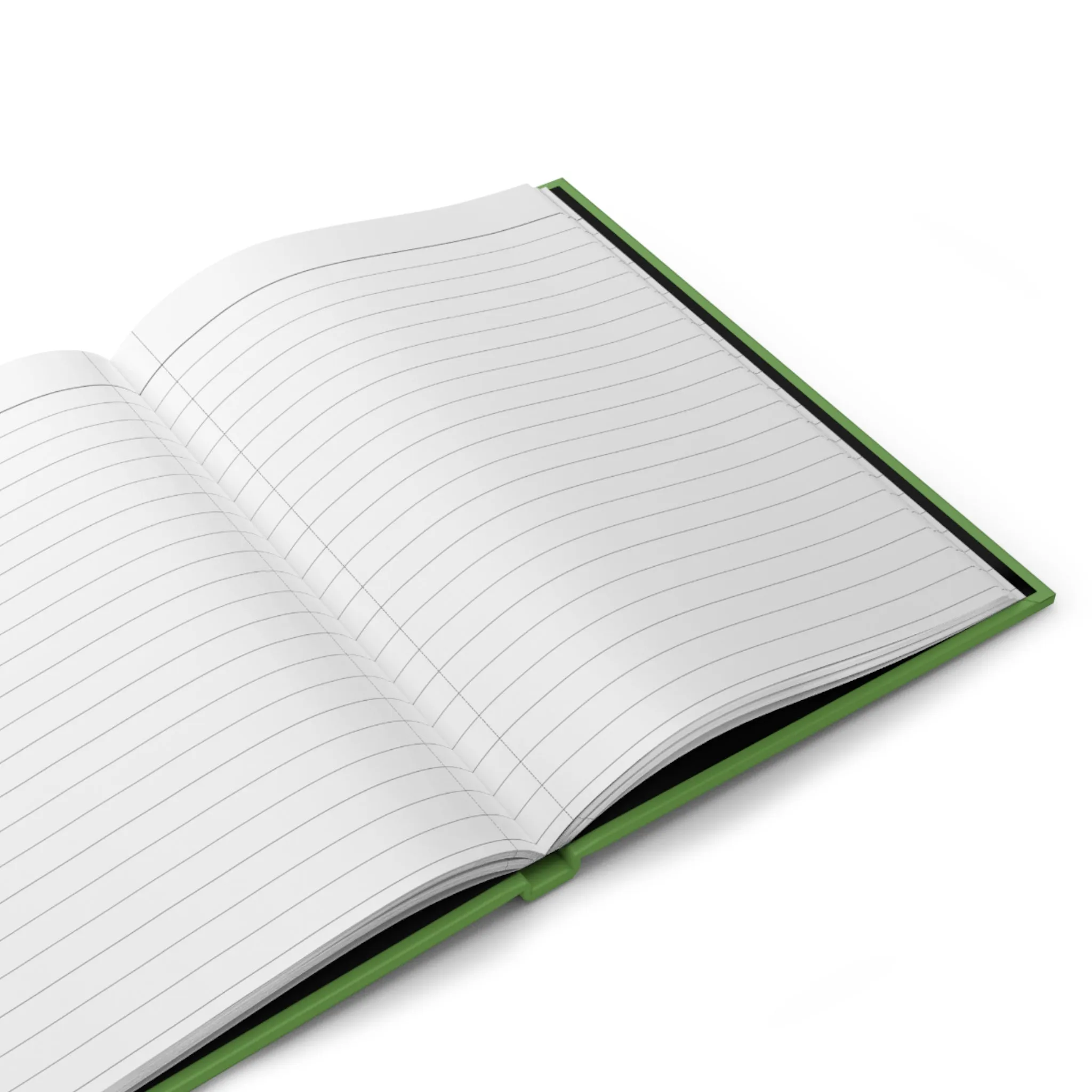 Goals Green Matte Hardcover Journal | Blank Book for Notes | Lined Notebook Diary Milestone Log