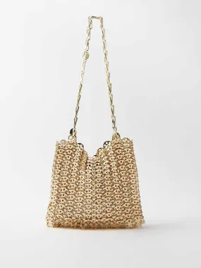 Gold chainmail shoulder bag