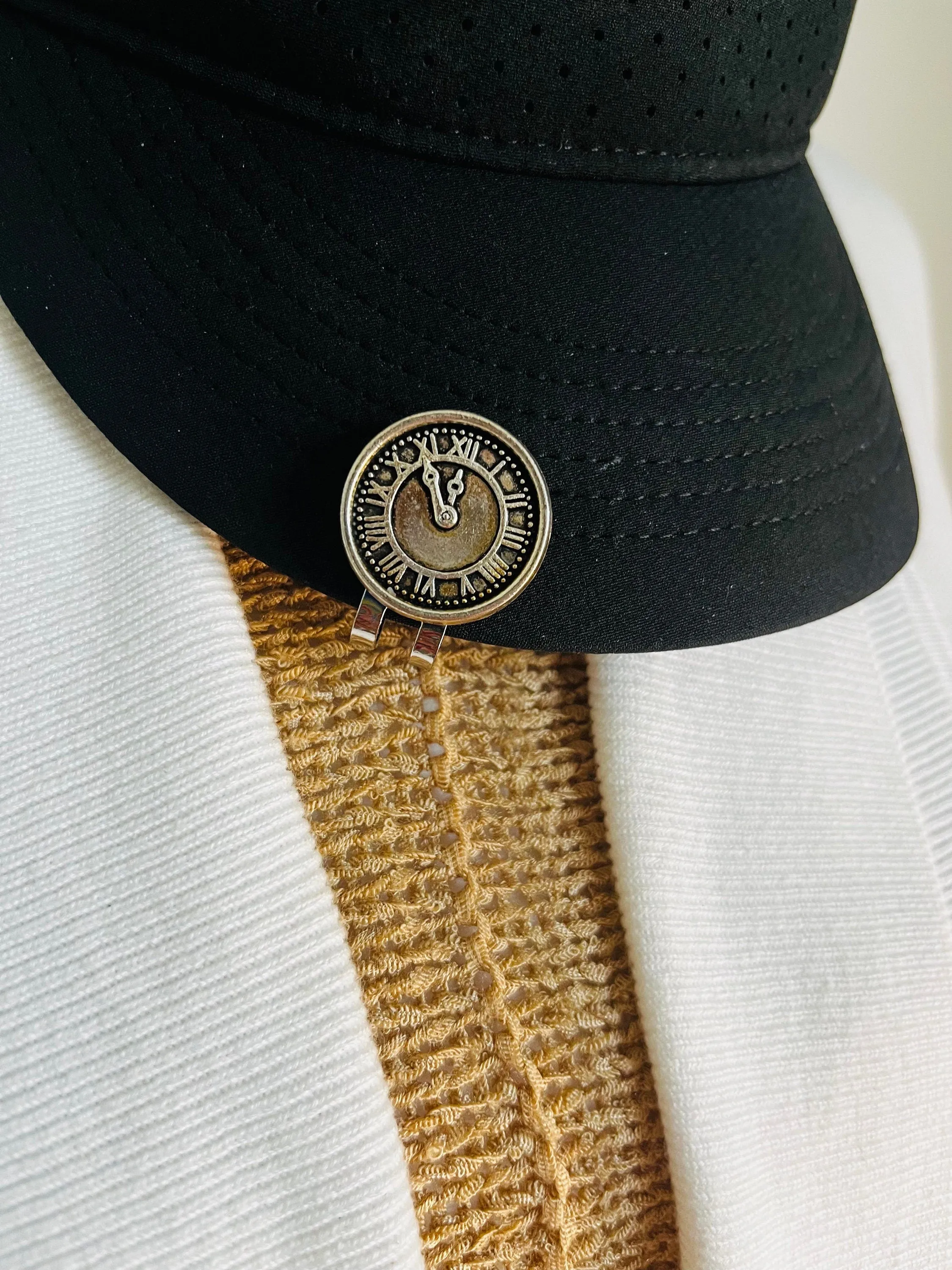 Golf Markers Clock Golf Ball Marker With Magnetic Clip Hat Clips Golf Ballmarker Golf Gift for Him Golf Gift Idea for Her Golf Accessories