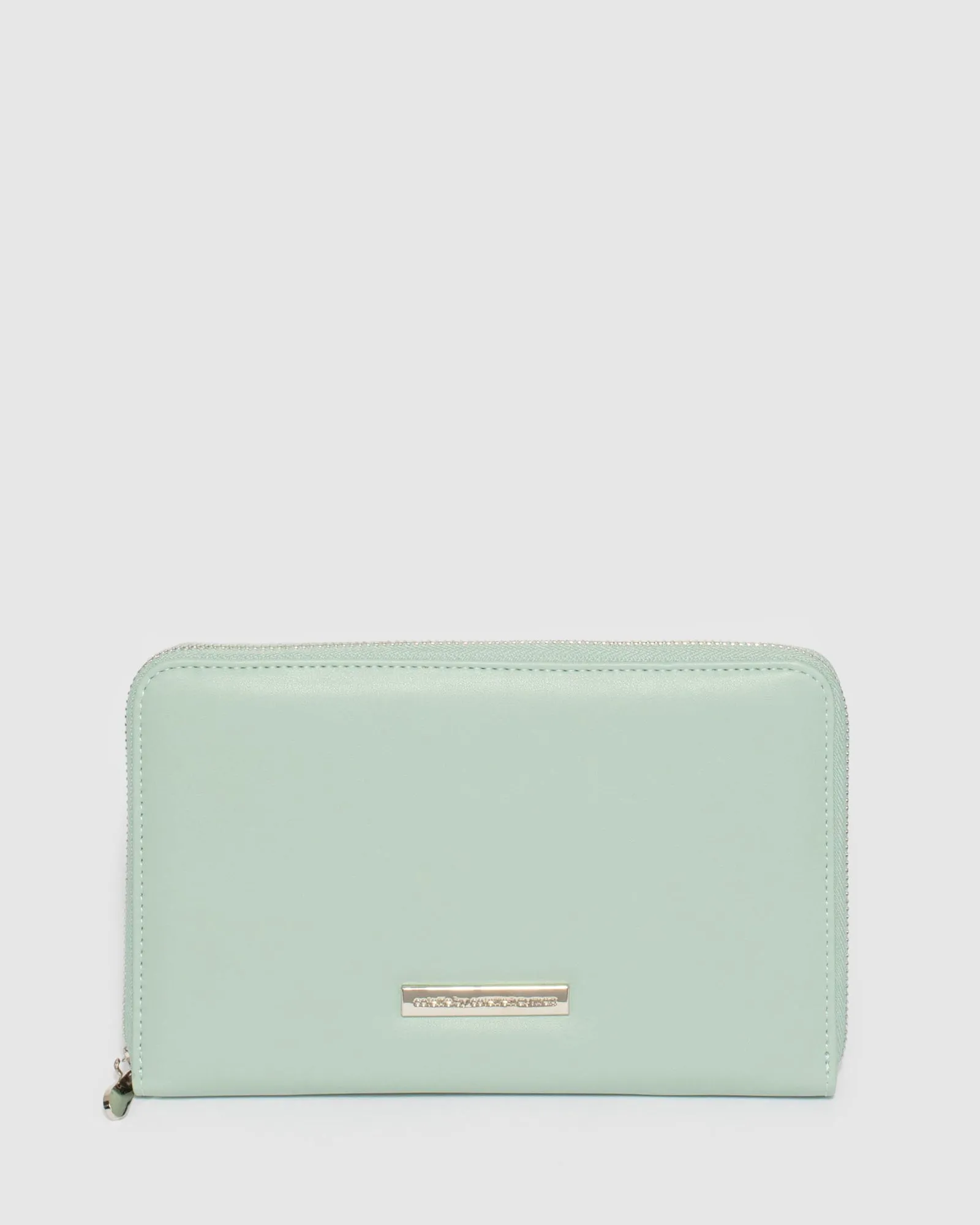 Green Talissa Plain Travel Wallet
