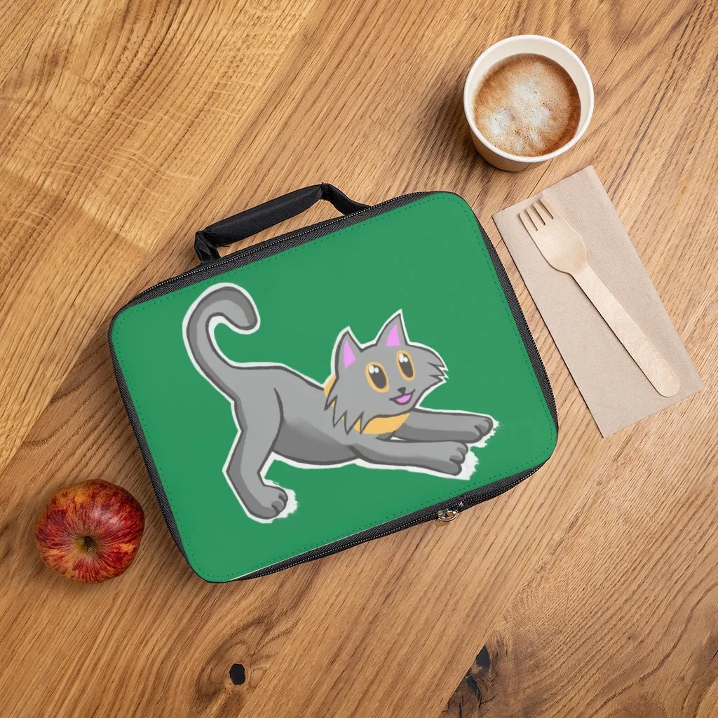 Grey Kitty Lunch Bag