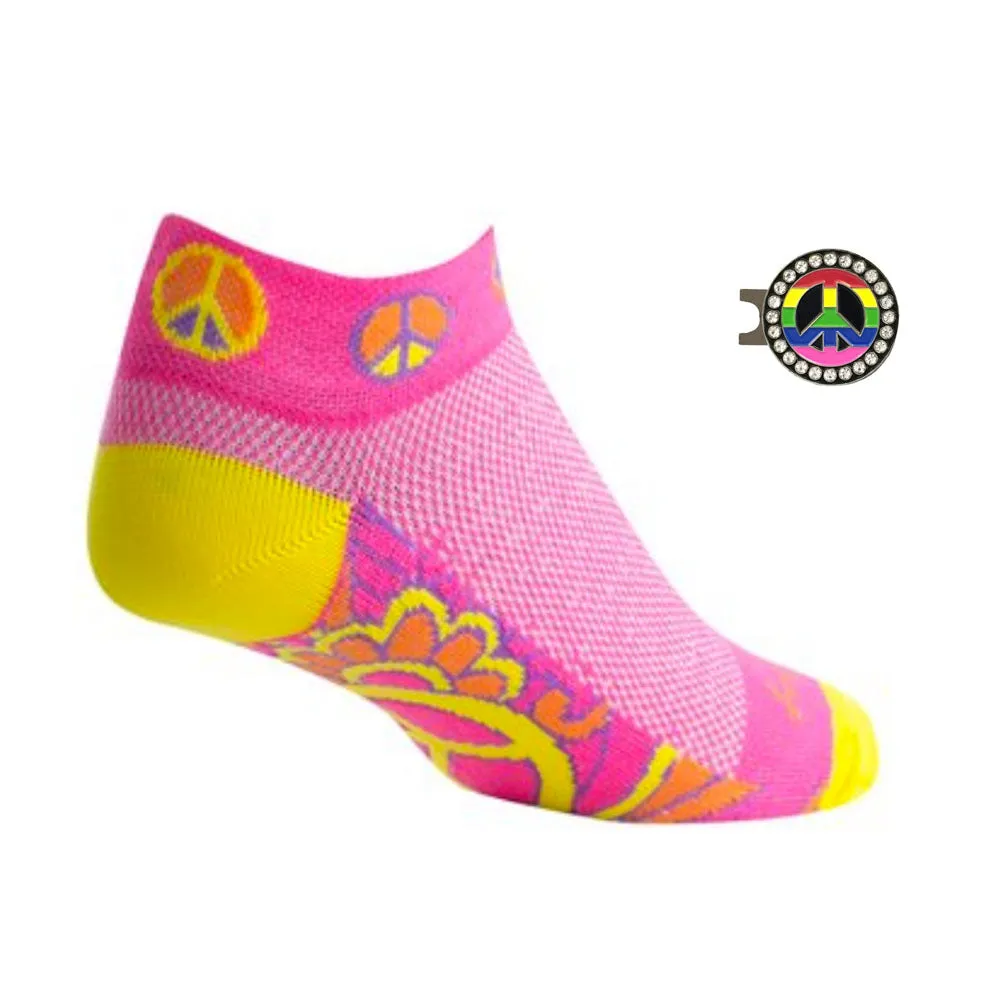 Groovy Women's Golf Sock With Ball Marker