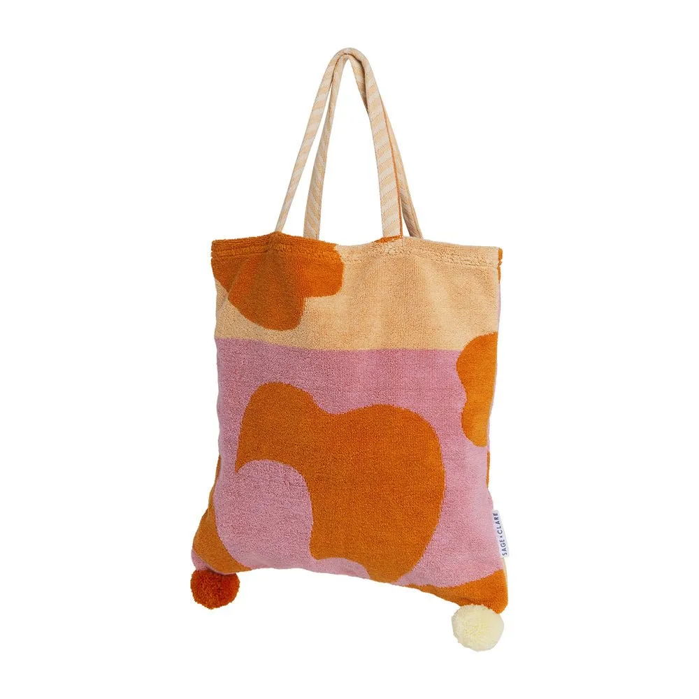 Hailsham Floral Tote Bag - Persimmon