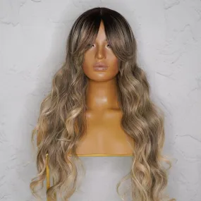 HENLEY Ash Blonde Lace Fringe Wig