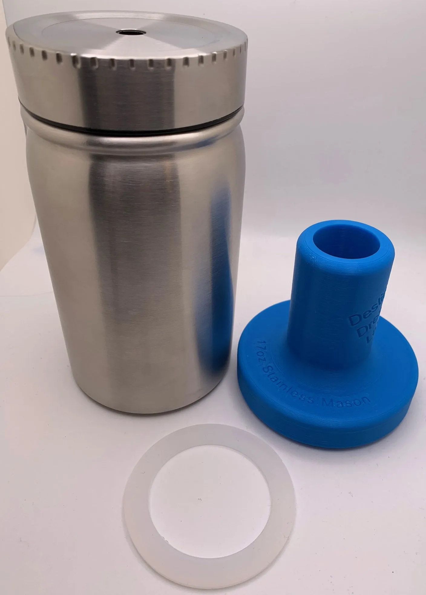 Holder for Stainless Steel Mason Tumbler and Top