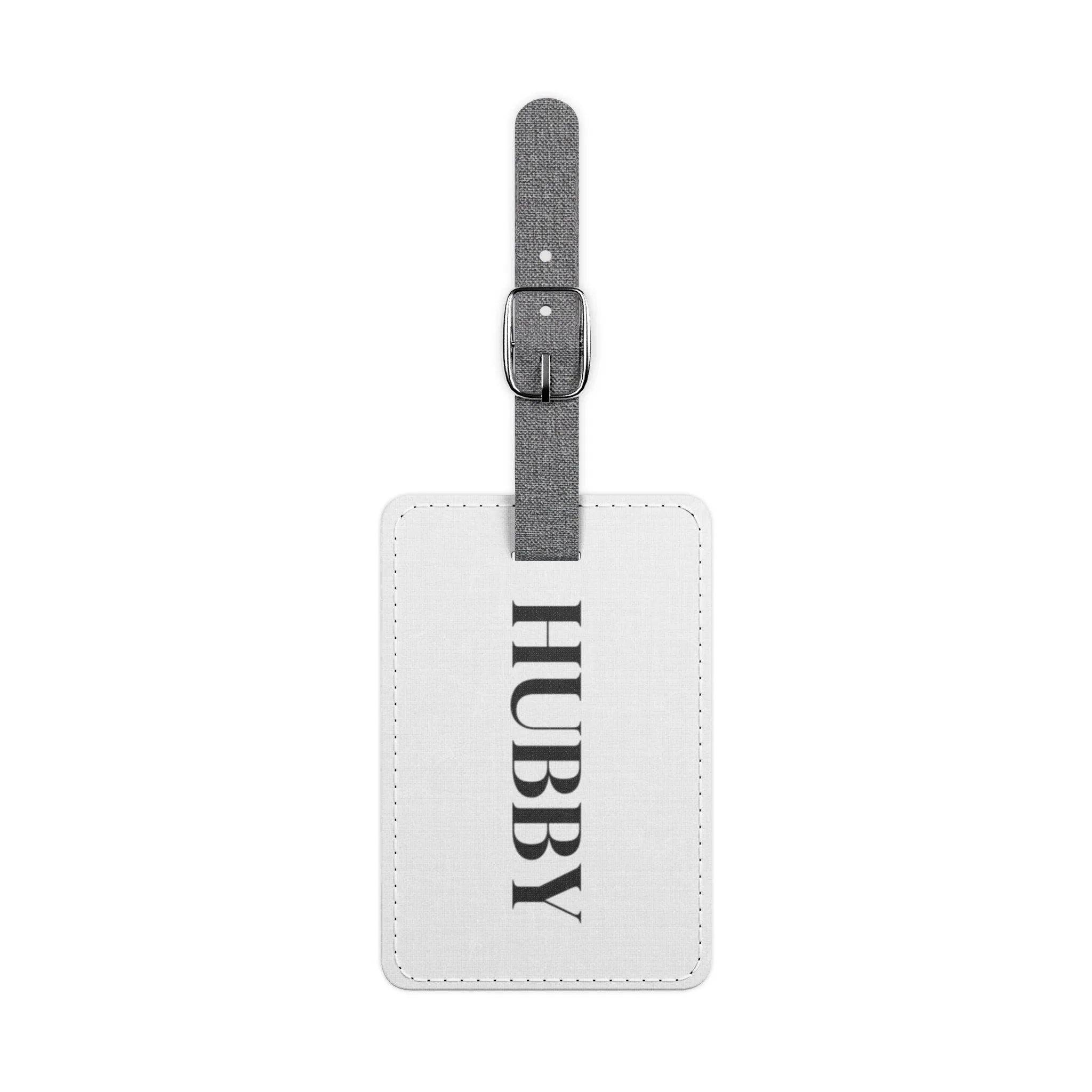 Hubby Saffiano Polyester Luggage Tag, Rectangle