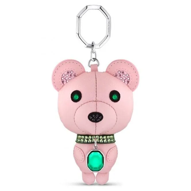 Icons Stainless Steel Pink Bear Keyring 5650128