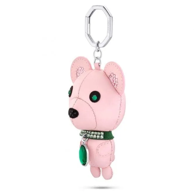 Icons Stainless Steel Pink Bear Keyring 5650128