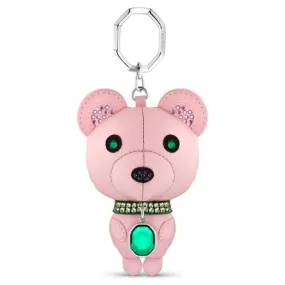 Icons Stainless Steel Pink Bear Keyring 5650128