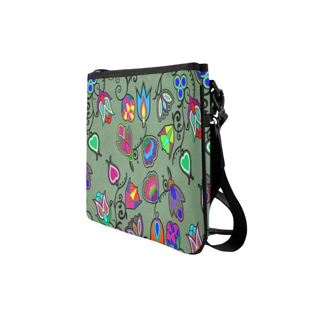 Indigenous Paisley - Dark Sea Slim Clutch Bag