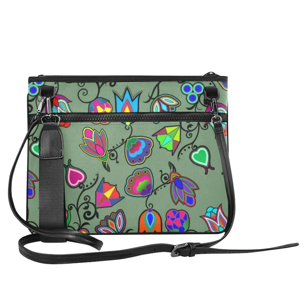 Indigenous Paisley - Dark Sea Slim Clutch Bag