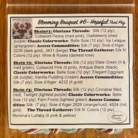 Jeannette Douglas Designs | Blooming Bouquets #6 ~ Hopeful Thread Package