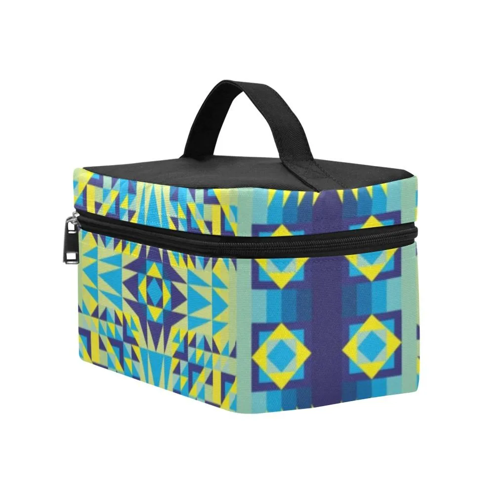 Kaleidoscope Jaune Bleu Cosmetic Bag/Large