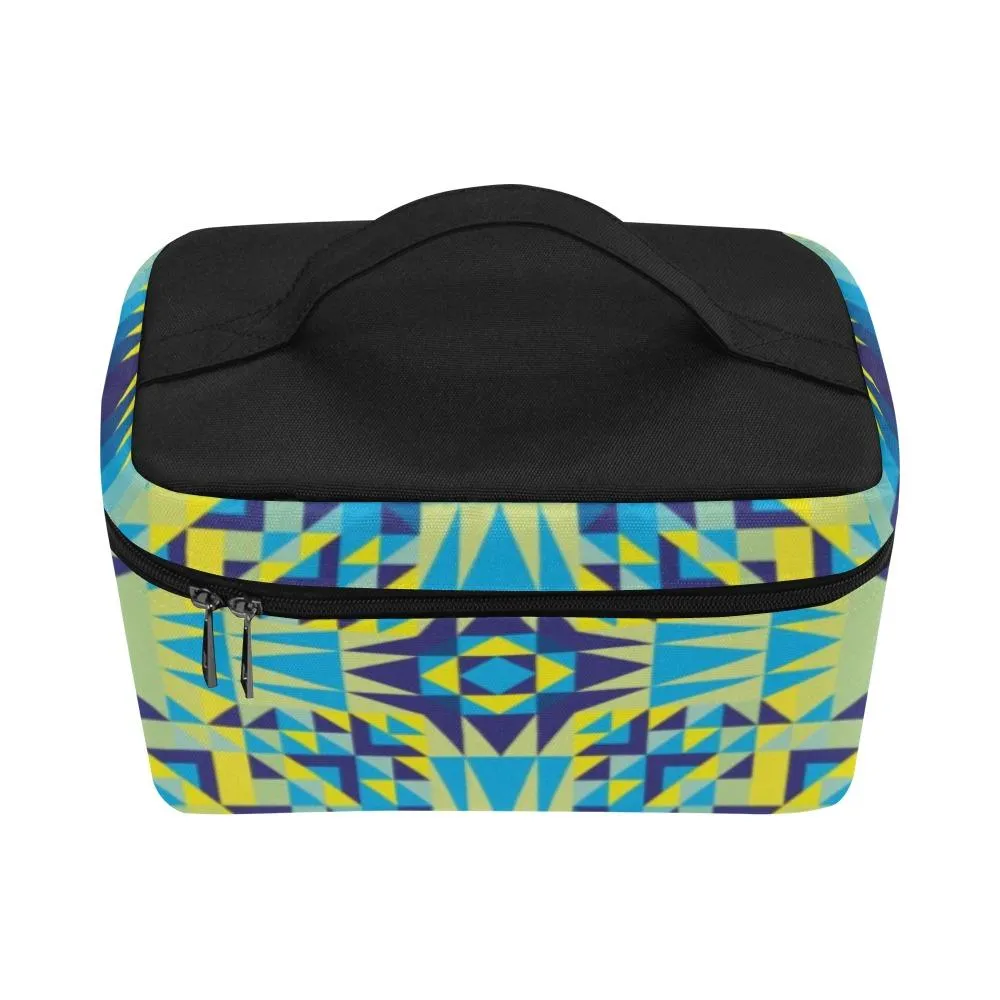Kaleidoscope Jaune Bleu Cosmetic Bag/Large