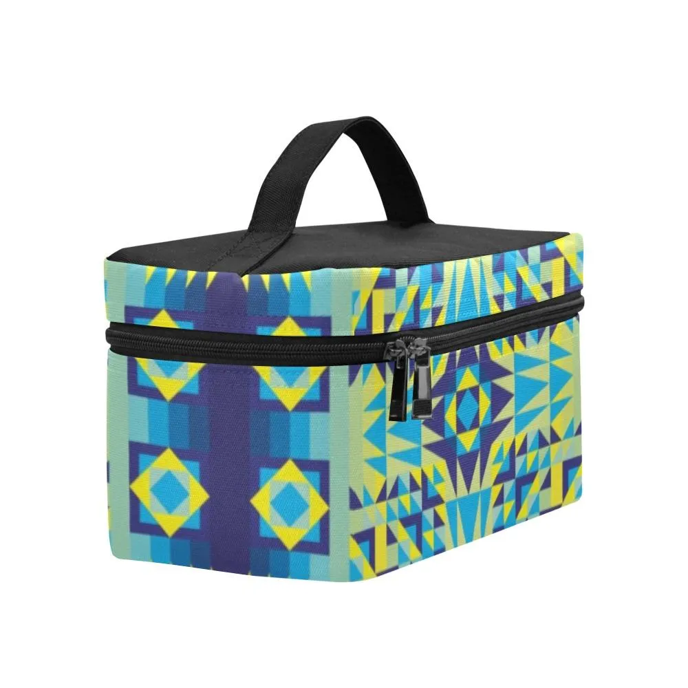 Kaleidoscope Jaune Bleu Cosmetic Bag/Large